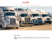 Tablet Screenshot of powertruckinginc.com